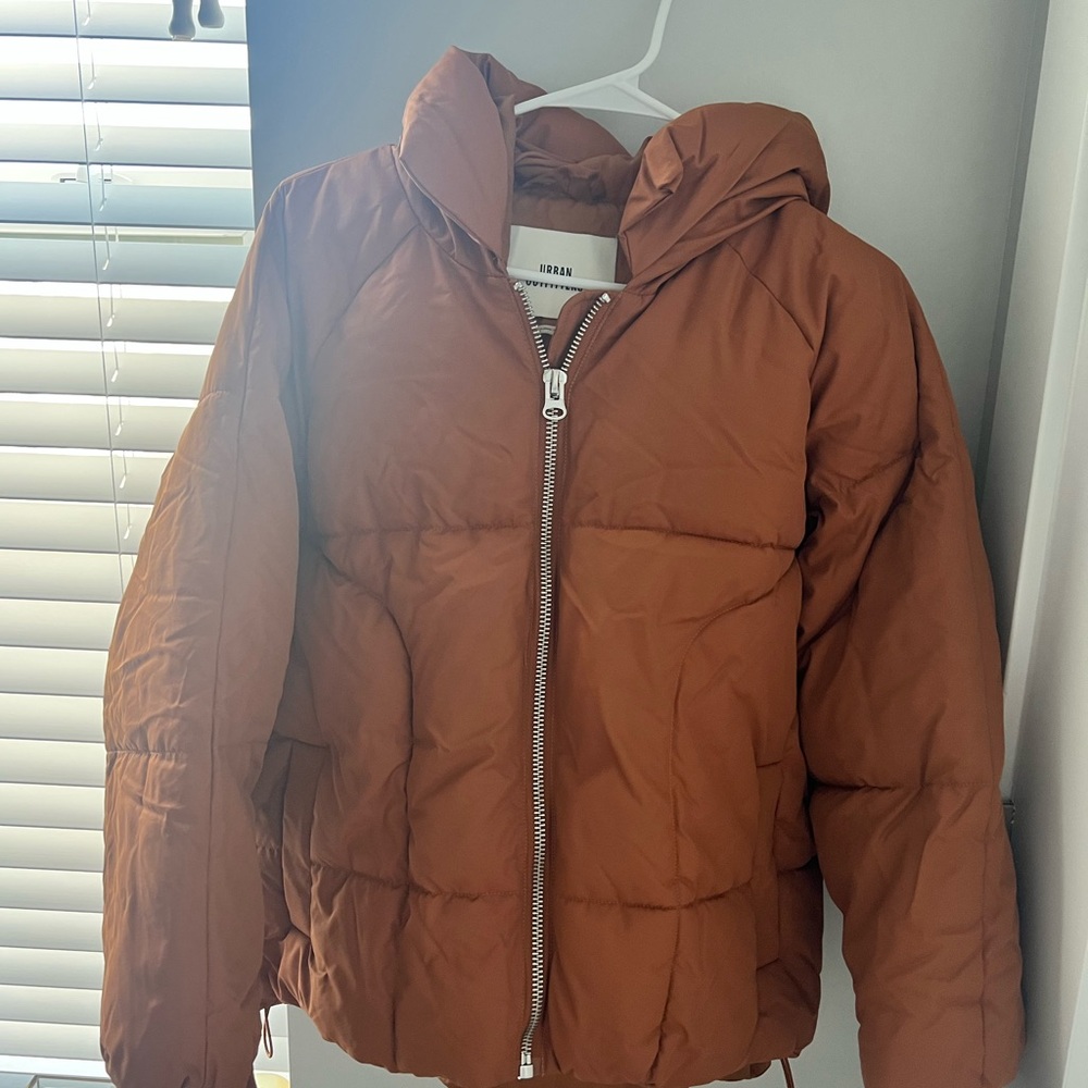 Urban Outfitters Brown Puffer Jacket